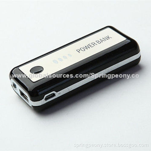 Power Bank with USB2.0, LED Flashlight, Power Supply and Mobile Charger